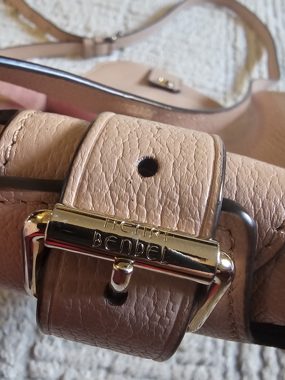 Henri Bendel New York Pebbled Leather Crossbody Bag - Picture 6 of 11